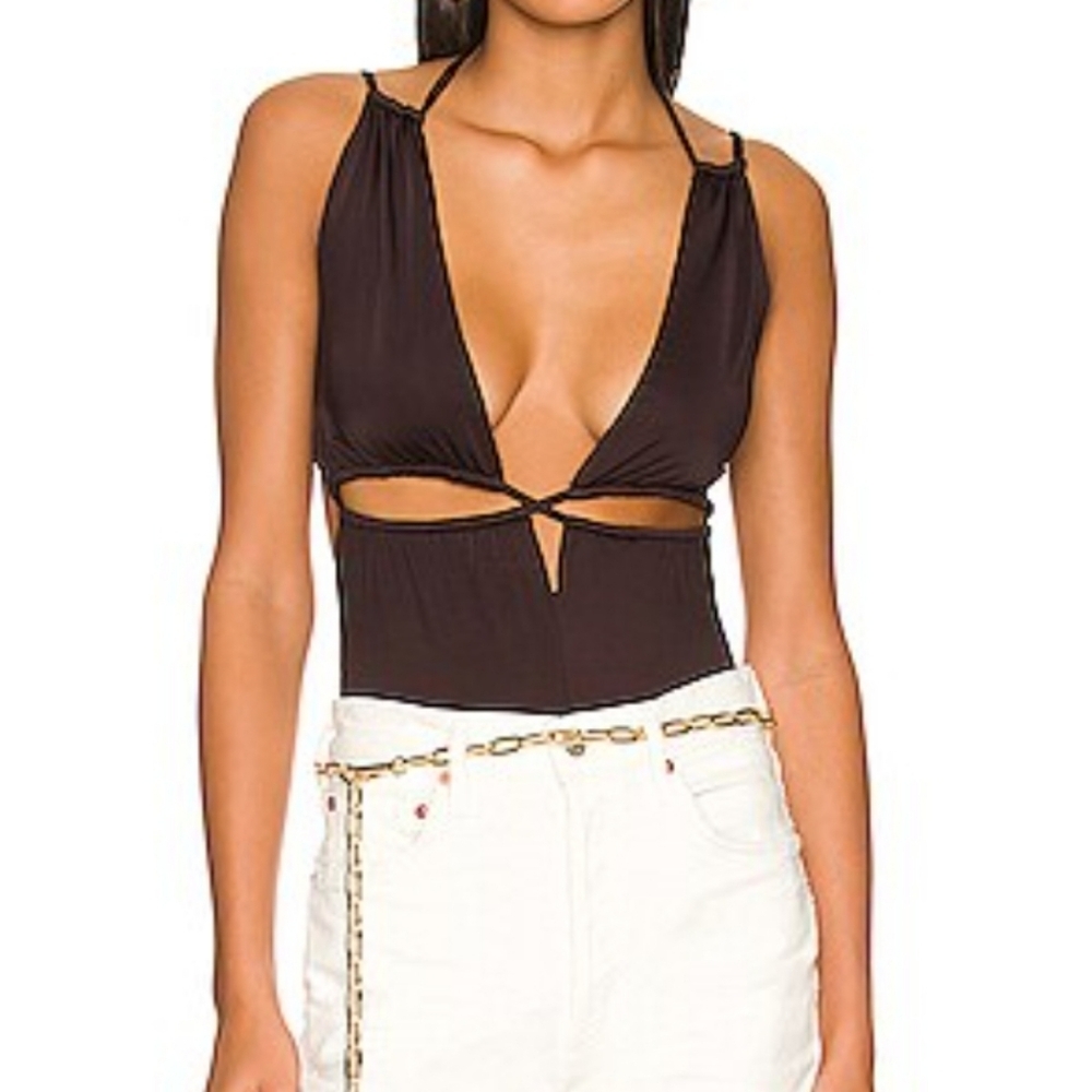 Lovers + Friends Elaine Thong Bodysuit Small NWT New